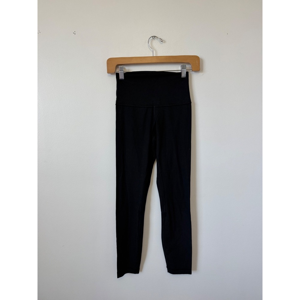 Lululemon Align Ribbed High-Rise Pant 25" – Black – Size 4 – NWOT - Picture 2 of 7